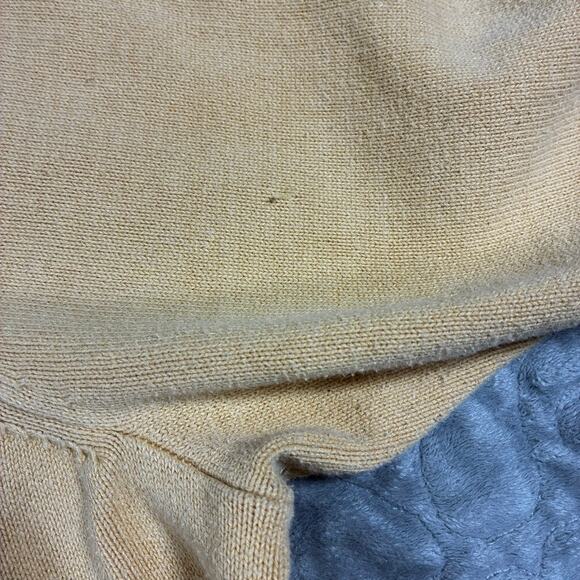 Vintage Butter Yellow Cable Knit Sweater Womens 2X Cotton Eclectic Grandpa Y2K - Picture 7 of 14